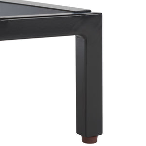 Safavieh Herschel Mid-Century Two-Drawer Cabinet - Stylish Scandinavian Design For Modern Living Spaces Grey/Black FOX4225B