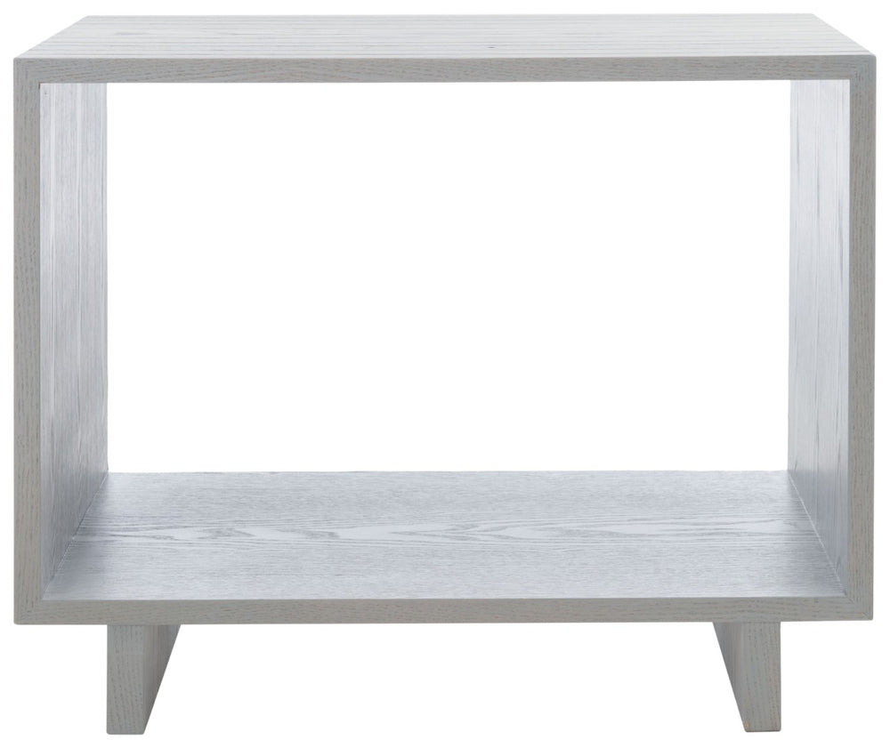 Safavieh Raylan Mid-Century Scandinavian Accent Table - Grey-Washed Wood Stand For Living Room & Bedroom FOX4226B