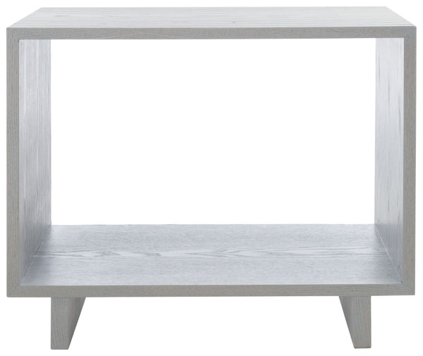 Safavieh Raylan Mid-Century Scandinavian Accent Table - Grey-Washed Wood Stand For Living Room & Bedroom FOX4226B
