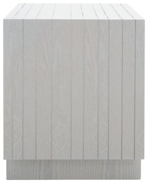 Safavieh Raylan Mid-Century Scandinavian Accent Table - Grey-Washed Wood Stand For Living Room & Bedroom FOX4226B