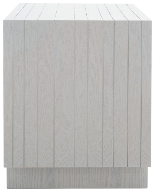 Safavieh Raylan Mid-Century Scandinavian Accent Table - Grey-Washed Wood Stand For Living Room & Bedroom FOX4226B
