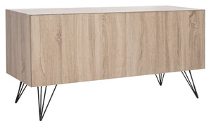 Safavieh Jeralyn Retro Mid-Century Wood Sideboard - Stylish Storage Solution For Modern Minimalist Spaces FOX4232A