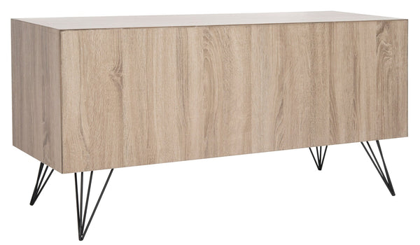 Safavieh Jeralyn Retro Mid-Century Wood Sideboard - Stylish Storage Solution For Modern Minimalist Spaces FOX4232A