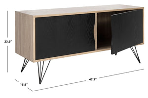 Safavieh Jeralyn Retro Mid-Century Wood Sideboard - Stylish Storage Solution For Modern Minimalist Spaces FOX4232A