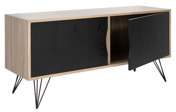 Safavieh Jeralyn Retro Mid-Century Wood Sideboard - Stylish Storage Solution For Modern Minimalist Spaces FOX4232A
