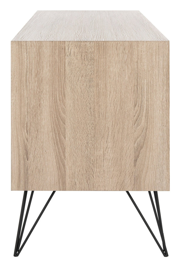 Safavieh Jeralyn Retro Mid-Century Wood Sideboard - Stylish Storage Solution For Modern Minimalist Spaces FOX4232A