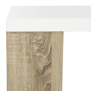 Safavieh Carlton Scandinavian Lacquer Coffee Table - Modern Minimalist Design With Asymmetrical Oak Accents FOX4236A