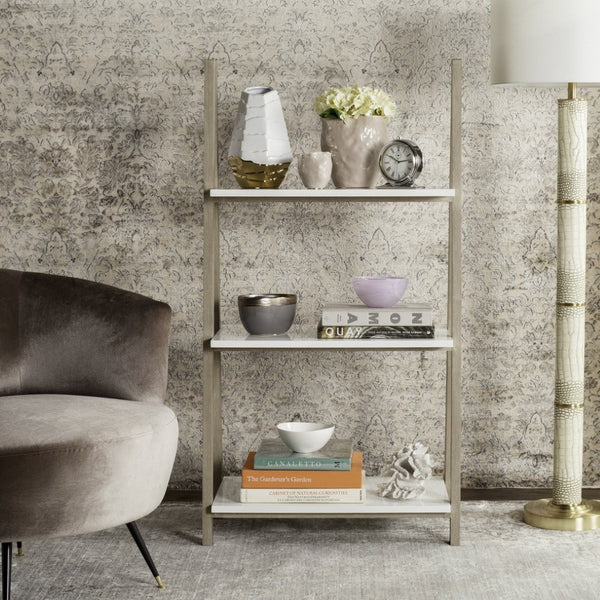 Safavieh Hartley 52'' Scandinavian Three-Tier Shelf - Stylish Storage With Mid-Century Modern Charm & Durability FOX4240A