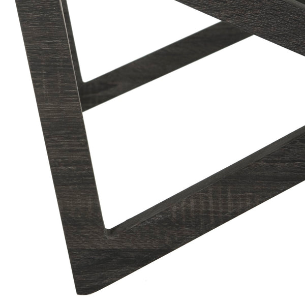 Safavieh Ralston Mid-Century Glass Top Coffee Table – Sculptural Design With Warm Grey Finish For Modern Appeal FOX4242A