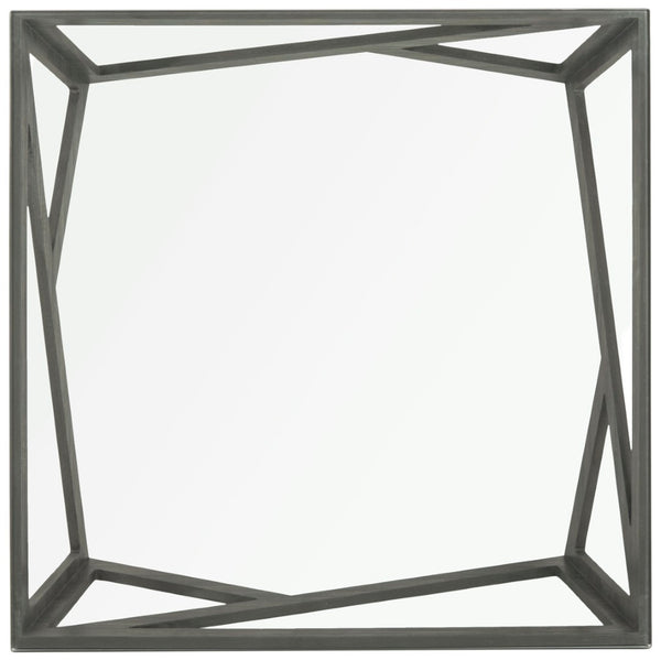 Safavieh Ralston Mid-Century Glass Top Coffee Table – Sculptural Design With Warm Grey Finish For Modern Appeal FOX4242A