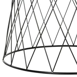 Safavieh Roe Retro Mid-Century Modern Coffee Table With Sculptural Iron Base For Stylish Living Spaces Dark Grey/Black FOX4244A