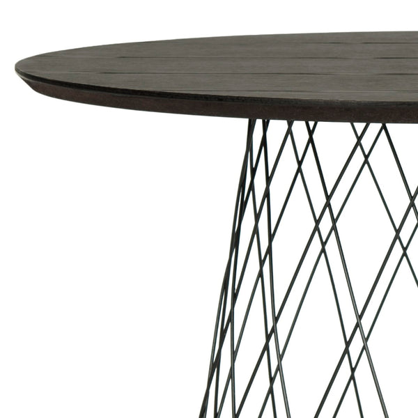 Safavieh Roe Retro Mid-Century Modern Coffee Table With Sculptural Iron Base For Stylish Living Spaces Black FOX4244B