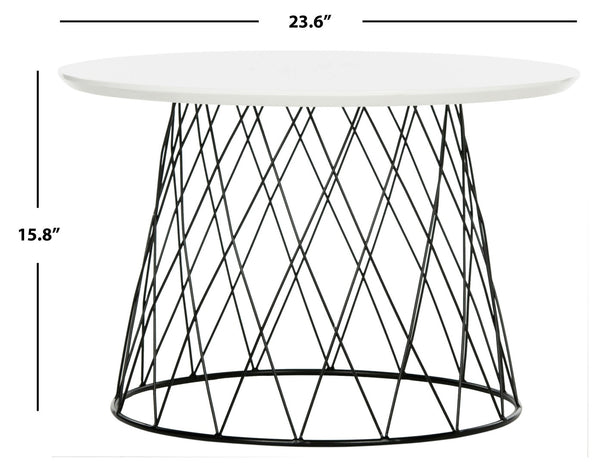 Safavieh Roper Mid-Century Modern Lacquer End Table - Stylish Accent For Living Rooms, Bedrooms & More FOX4245C