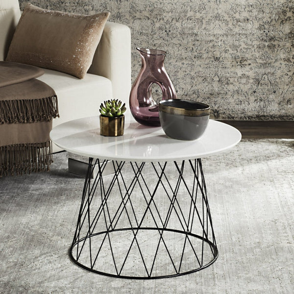 Safavieh Roper Mid-Century Modern Lacquer End Table - Stylish Accent For Living Rooms, Bedrooms & More FOX4245C
