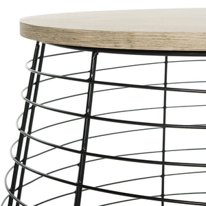 Safavieh Rowley Retro Mid Century Wood End Table - Light Grey Accent For Modern Living Spaces & Décor FOX4246A