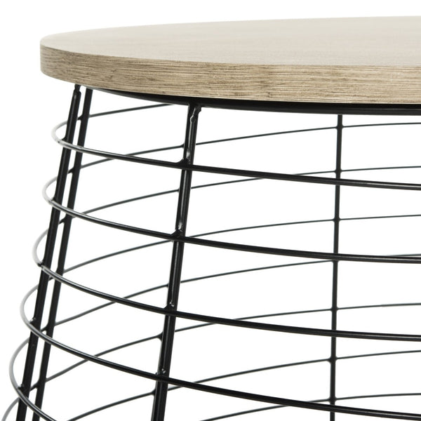 Safavieh Rowley Retro Mid Century Wood End Table - Light Grey Accent For Modern Living Spaces & Décor FOX4246A
