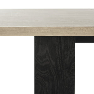Safavieh Monty Mid-Century Modern Wood Dining Table - Stylish Light Grey Finish For Elegant Entertaining FOX4247A