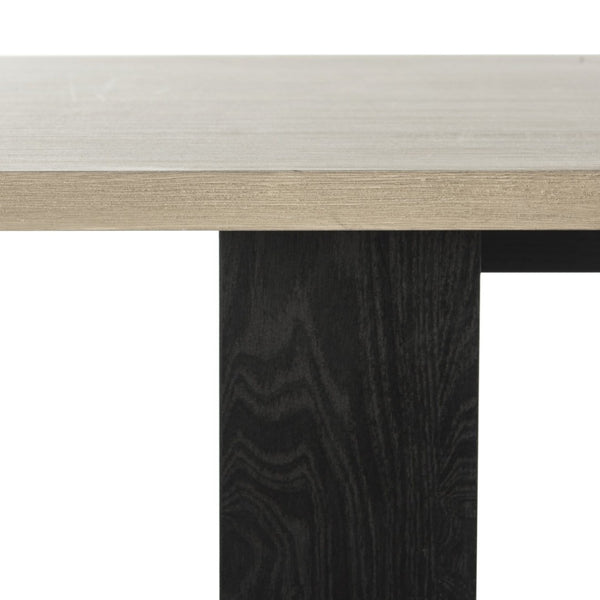 Safavieh Monty Mid-Century Modern Wood Dining Table - Stylish Light Grey Finish For Elegant Entertaining FOX4247A