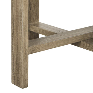 Safavieh Hamish Retro Mid-Century Tray Top Side Table - Farmhouse Chic Design With Versatile Light Grey Finish FOX4248A