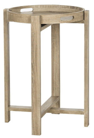 Safavieh Hamish Retro Mid-Century Tray Top Side Table - Farmhouse Chic Design With Versatile Light Grey Finish FOX4248A