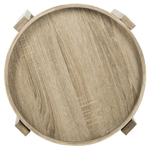 Safavieh Hamish Retro Mid-Century Tray Top Side Table - Farmhouse Chic Design With Versatile Light Grey Finish FOX4248A