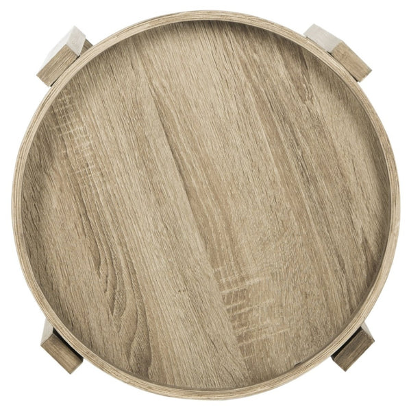 Safavieh Hamish Retro Mid-Century Tray Top Side Table - Farmhouse Chic Design With Versatile Light Grey Finish FOX4248A