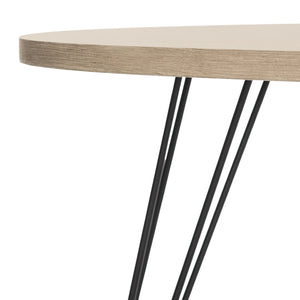Safavieh Rocco Mid-Century Coffee Table – Sculptural Design With Stylish Metal Legs For Modern Living Spaces Light Grey FOX4249A