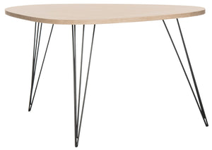 Safavieh Rocco Mid-Century Coffee Table – Sculptural Design With Stylish Metal Legs For Modern Living Spaces Light Grey FOX4249A