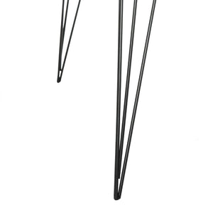 Safavieh Rocco Mid-Century Coffee Table – Sculptural Design With Stylish Metal Legs For Modern Living Spaces Ash Black FOX4249B
