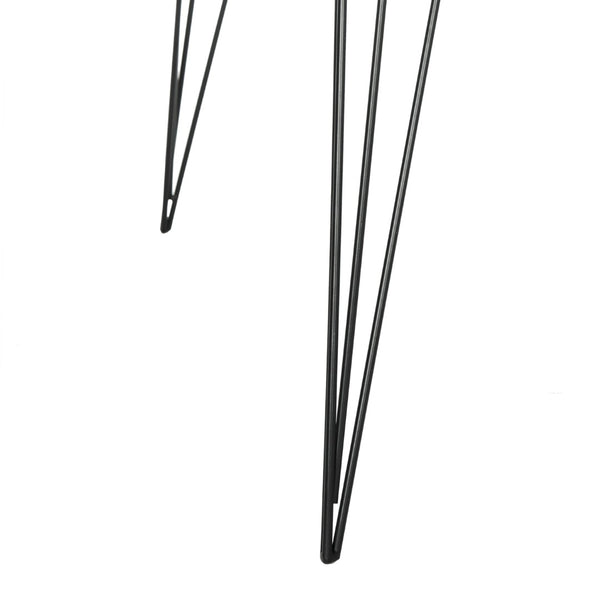 Safavieh Rocco Mid-Century Coffee Table – Sculptural Design With Stylish Metal Legs For Modern Living Spaces Ash Black FOX4249B