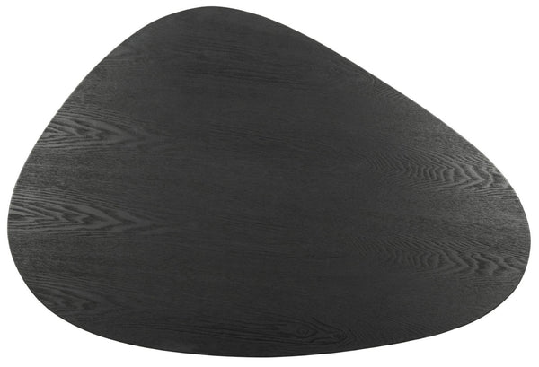 Safavieh Rocco Mid-Century Coffee Table – Sculptural Design With Stylish Metal Legs For Modern Living Spaces Ash Black FOX4249B