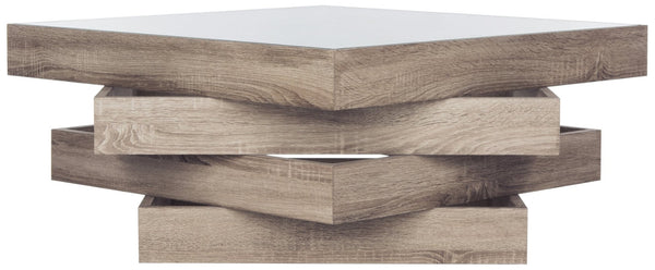 Safavieh Anwen Mid-Century Geometric Coffee Table - Light Grey Elegance For Modern Living Rooms & Decor FOX4250A