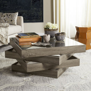 Safavieh Anwen Mid-Century Geometric Coffee Table - Light Grey Elegance For Modern Living Rooms & Decor FOX4250A