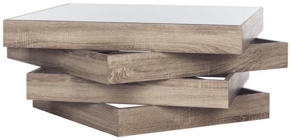 Safavieh Anwen Mid-Century Geometric Coffee Table - Light Grey Elegance For Modern Living Rooms & Decor FOX4250A