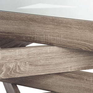 Safavieh Anwen Mid-Century Geometric Coffee Table - Light Grey Elegance For Modern Living Rooms & Decor FOX4250A