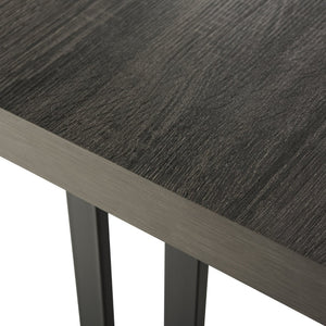 Safavieh Amalya Modern Mid-Century Coffee Table - Stylish Dark Grey Square Top With Chic Black Metal Base FOX4253A
