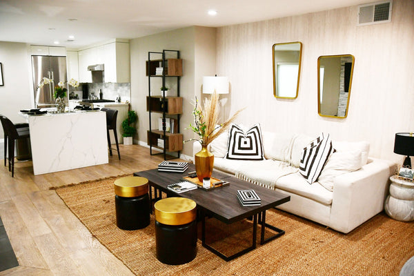 Safavieh Amalya Modern Mid-Century Coffee Table - Stylish Dark Grey Square Top With Chic Black Metal Base FOX4253A
