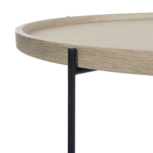 Safavieh Auden Mid-Century Modern Accent Table - Light Oak, Stylish Design For Versatile Living Spaces FOX4254A