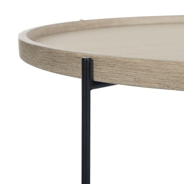 Safavieh Auden Mid-Century Modern Accent Table - Light Oak, Stylish Design For Versatile Living Spaces FOX4254A