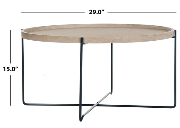 Safavieh Auden Mid-Century Modern Accent Table - Light Oak, Stylish Design For Versatile Living Spaces FOX4254A