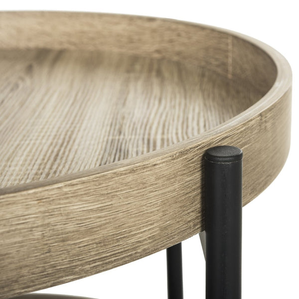 Safavieh Javan Portable Mid-Century Tray Side Table – Chic Accent For Living Room, Bedroom, And Home Office FOX4255A