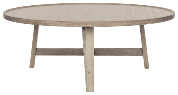 Safavieh Malone Mid-Century Modern Wood Coffee Table - Stylish, Versatile Centerpiece For Any Living Space Light Grey FOX4257A
