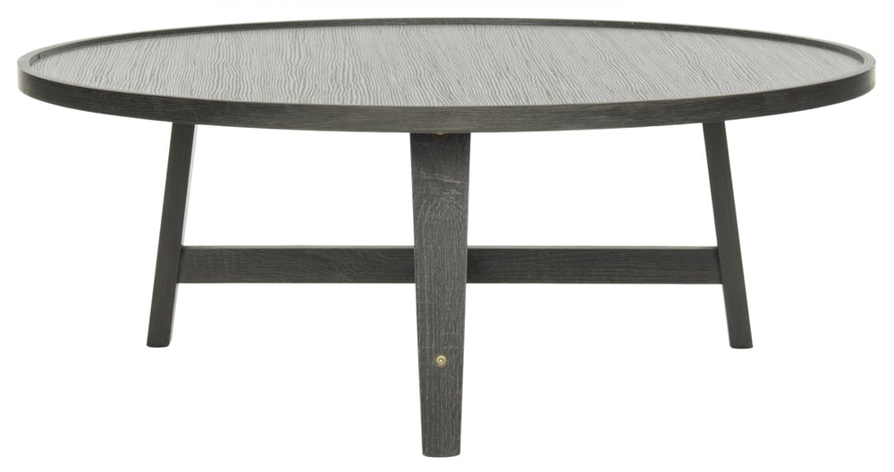 Safavieh Malone Mid-Century Modern Wood Coffee Table - Stylish, Versatile Centerpiece For Any Living Space Dark Grey FOX4257B