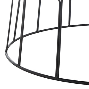 Safavieh Deion Mid Century Modern Coffee Table - Stylish Grey Top With Sleek Iron Base For Any Living Space FOX4259A