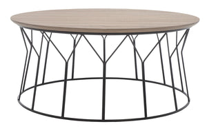 Safavieh Deion Mid Century Modern Coffee Table - Stylish Grey Top With Sleek Iron Base For Any Living Space FOX4259A