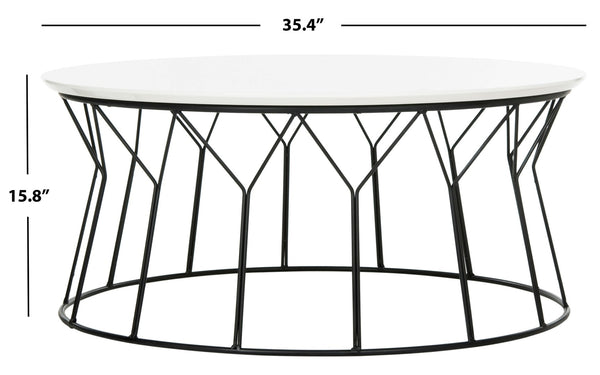 Safavieh Deion Mid Century Lacquer Coffee Table - Stylish, Durable Design For Modern Living Spaces & Decor FOX4259B