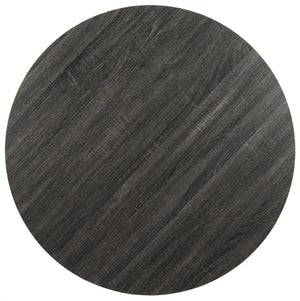 Safavieh Marino Round Dining Table – Contemporary Industrial Elegance With Angular Iron Base & Dark Grey Top FOX4260A