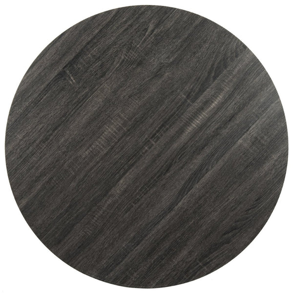 Safavieh Marino Round Dining Table – Contemporary Industrial Elegance With Angular Iron Base & Dark Grey Top FOX4260A