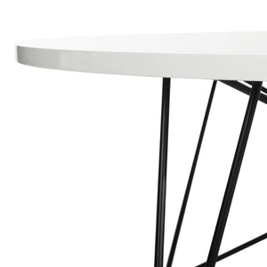 Safavieh Maris Mid Century Lacquer Coffee Table – Elegant White Modern Design For Stylish Living Spaces FOX4261B