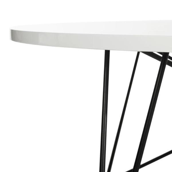 Safavieh Maris Mid Century Lacquer Coffee Table – Elegant White Modern Design For Stylish Living Spaces FOX4261B
